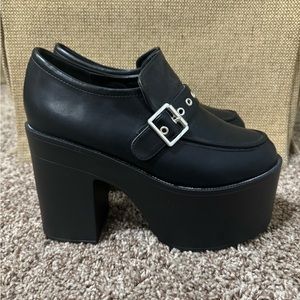 Black Dolls Kills Platforms Size 9